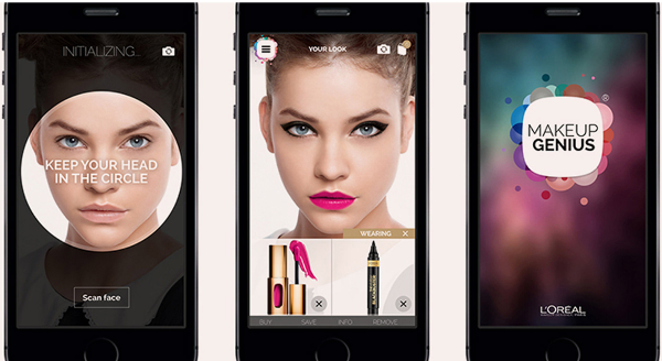 L'Oreal MakeUp Genius App - try on make up with augmented reality